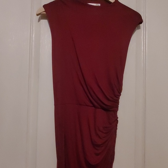 Burgundy Midi Dress - Picture 2 of 4